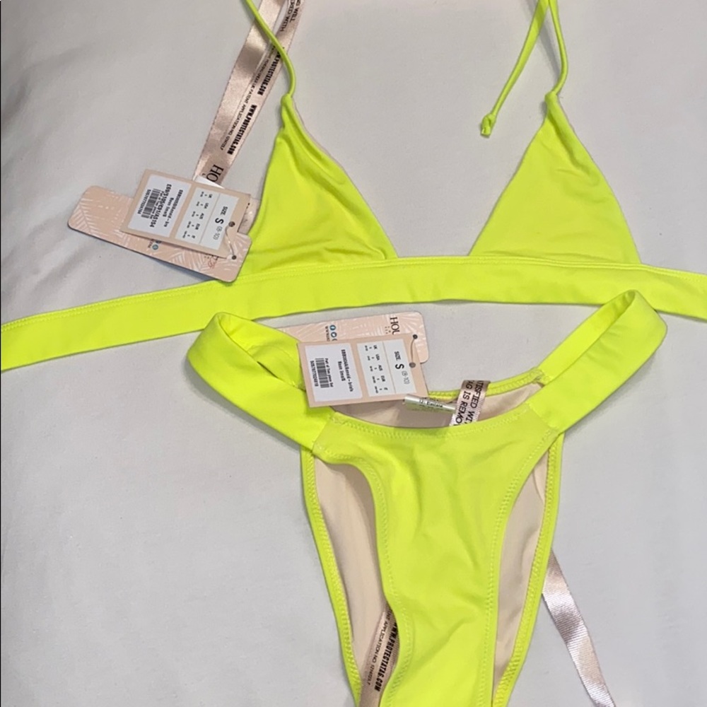 House of CB mamba yellow bikini